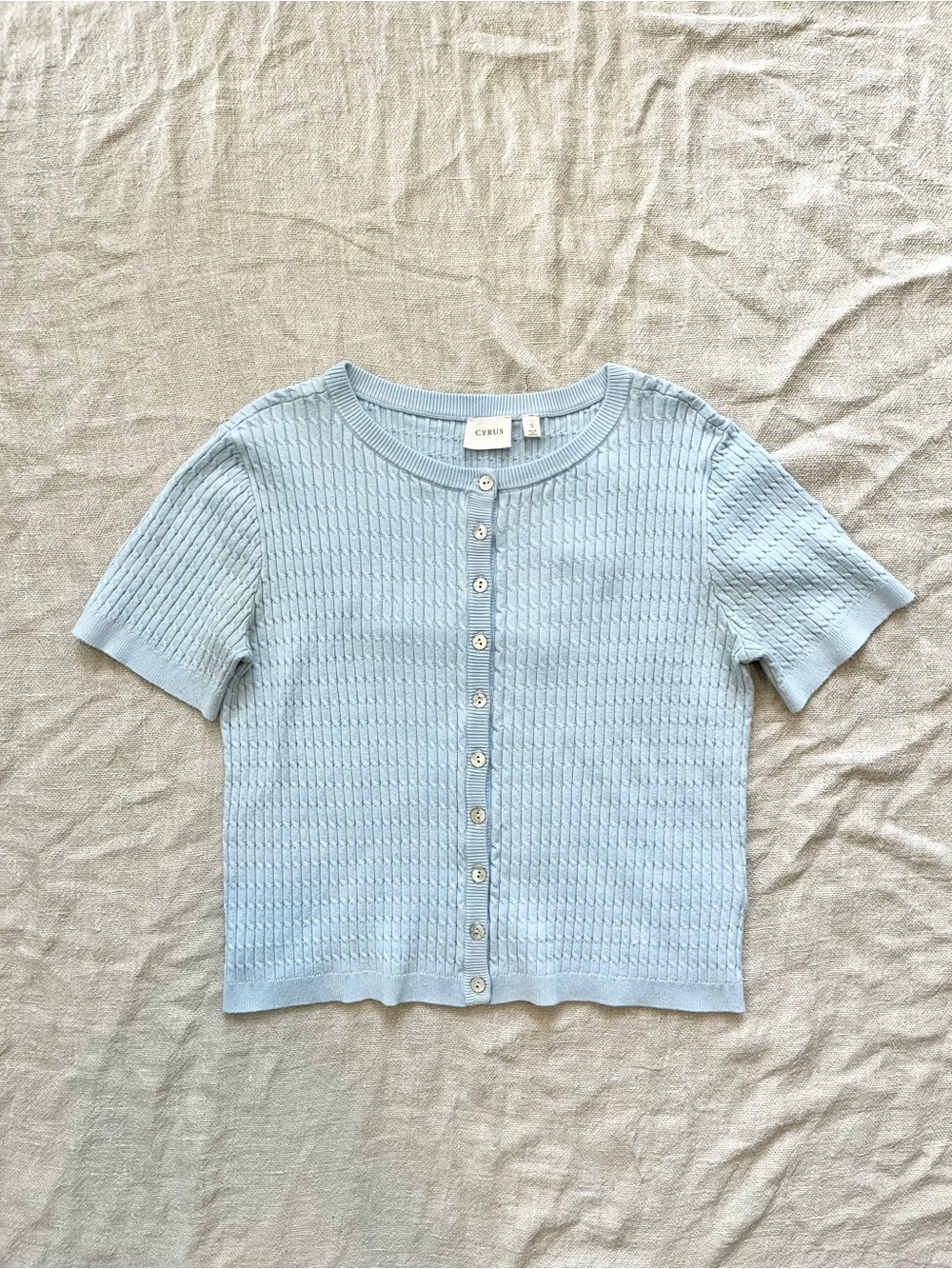 Cyrus Knit Button Front Blouse